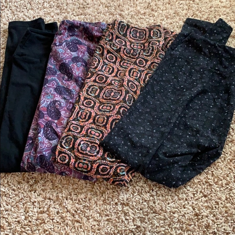 4 pairs of Lularoe leggings size OS